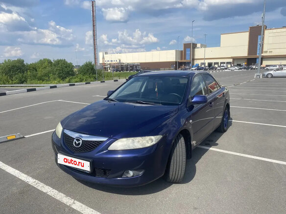 2004 Mazda 6 I (GG), синий, 350000 рублей