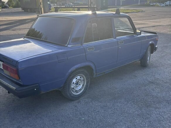 2007 Lada (ВАЗ) 2107, синий, 160000 рублей - вид 4