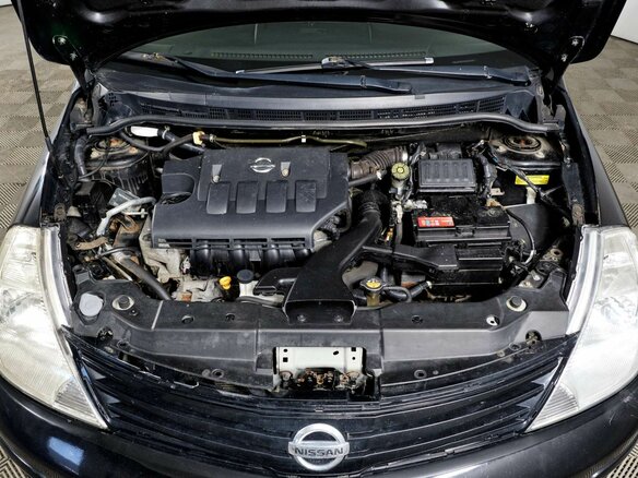 2012 Nissan Tiida I Рестайлинг, чёрный - вид 9