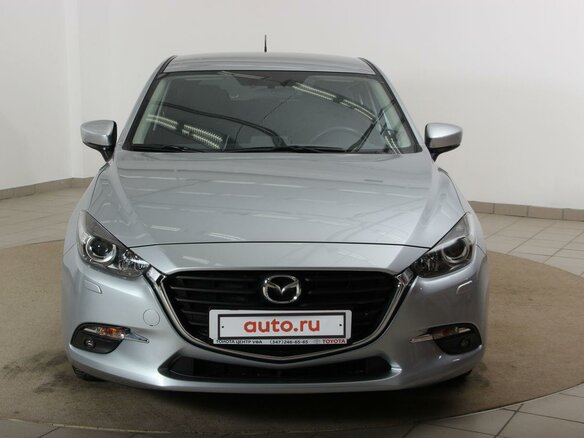 2018 Mazda 3 III (BM) Рестайлинг, серебристый - вид 1