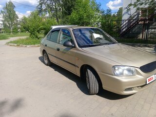 2003 Hyundai Accent II, бежевый, 270000 рублей, вид 2
