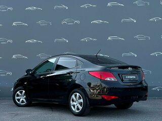 2014 Hyundai Solaris I Рестайлинг, чёрный, 697700 рублей, вид 4