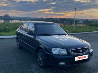 2006 Hyundai Accent ТагАЗ II, синий, 370000 рублей, вид 2