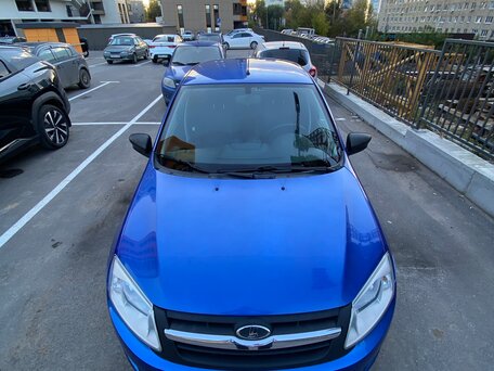 2018 Lada (ВАЗ) Granta I, синий, вид 3
