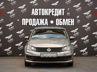 2019 Volkswagen Polo V Рестайлинг, бежевый, 990000 рублей, вид 2