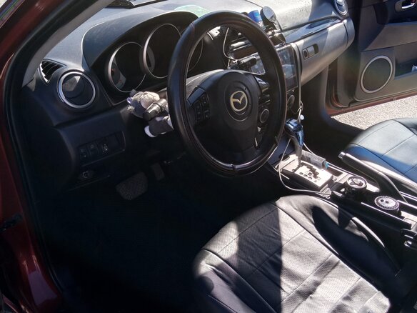 2008 Mazda 3 I (BK) Рестайлинг, красный, 800000 рублей - вид 6