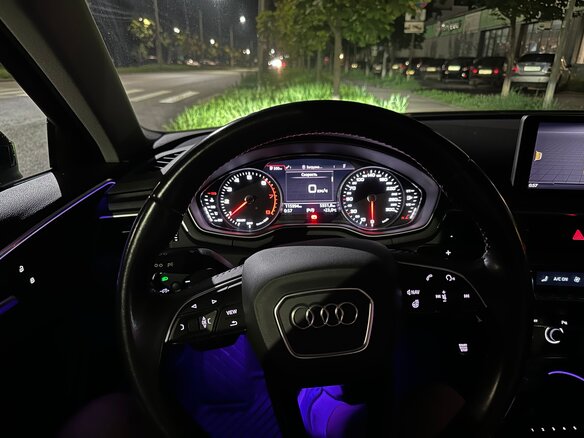 2018 Audi A4 V (B9), синий, 2200000 рублей - вид 13