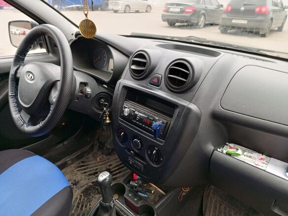2012 Lada (ВАЗ) Granta I, серый, 200000 рублей - вид 6