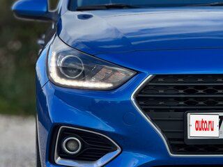 2017 Hyundai Solaris II, синий, 1298000 рублей, вид 3