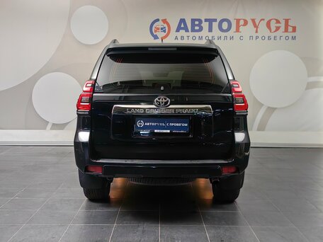 2019 Toyota Land Cruiser Prado 150 Series Рестайлинг 2, чёрный, 4077000 рублей, вид 4