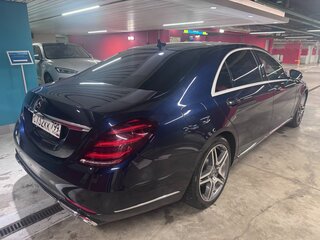 2018 Mercedes-Benz S-Класс 350 d Long VI (W222, C217) Рестайлинг, синий, 3255500 рублей, вид 5