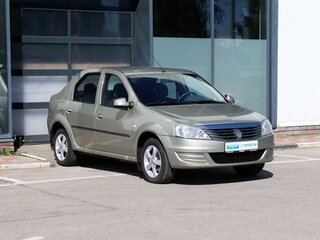 2013 Renault Logan I Рестайлинг, бежевый, 359000 рублей, вид 2