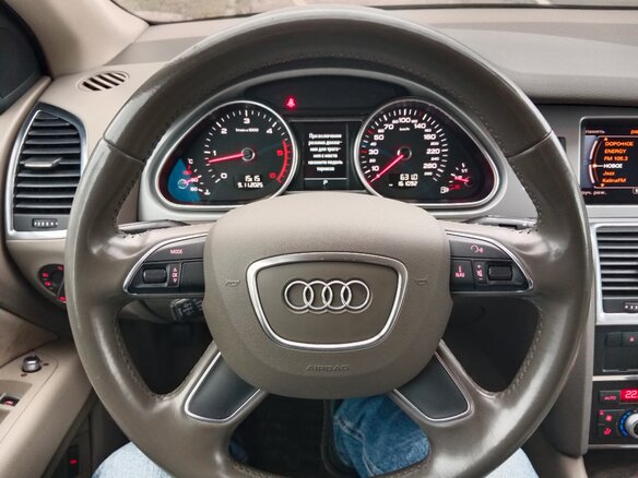 2014 Audi Q7 I (4L) Рестайлинг, синий, 3350000 рублей - вид 11
