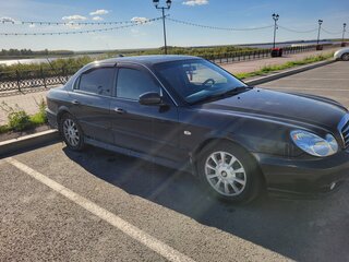 2005 Hyundai Sonata ТагАЗ IV (EF) Рестайлинг, чёрный, 260000 рублей, вид 3