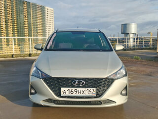 2020 Hyundai Solaris II Рестайлинг, серебристый, 1470000 рублей, вид 3