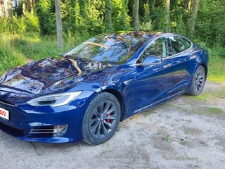 2017 Tesla Model S P100D I Рестайлинг, синий, 2350000 рублей, вид 3
