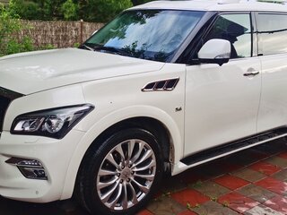 2014 Infiniti QX80 I Рестайлинг, белый, 3180000 рублей, вид 1