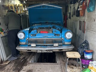 1960 ГАЗ 21 «Волга» 21В, голубой, 400000 рублей, вид 3