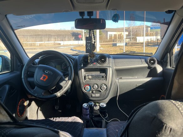 2012 Lada (ВАЗ) Granta I, серебристый, 320000 рублей - вид 10