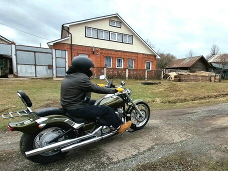 1999 Yamaha XVS400 Drag Star, зелёный, 307000 рублей, вид 3