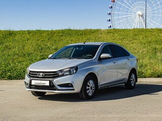 2016 Lada (ВАЗ) Vesta I, серебристый, 600000 рублей, вид 1