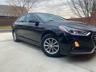 2018 Hyundai Sonata VII (LF) Рестайлинг, чёрный, 1450000 рублей, вид 2