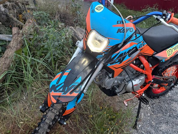 2024 Kayo Evolution YX140EM, оранжевый, 80000 рублей