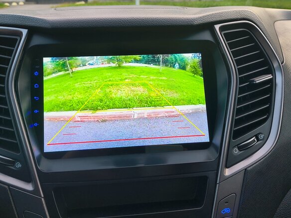 2015 Hyundai Santa Fe Grand III, синий, 2090000 рублей - вид 23