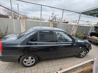 2008 Hyundai Accent ТагАЗ II, чёрный, 390000 рублей, вид 4