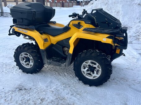 2012 BRP Can-Am Outlander 500, жёлтый, 690000 рублей, вид 5