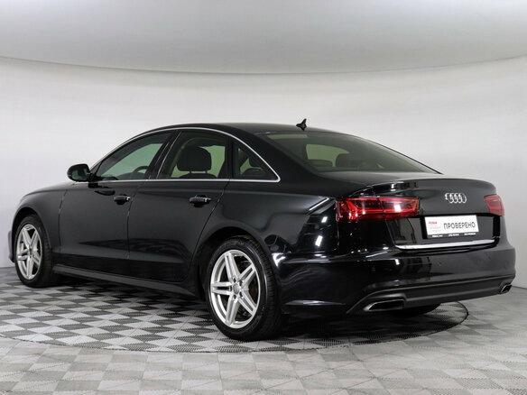 2017 Audi A6 IV (C7) Рестайлинг, чёрный - вид 6