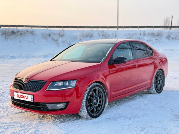 2014 Skoda Octavia III (A7), красный, 1400000 рублей