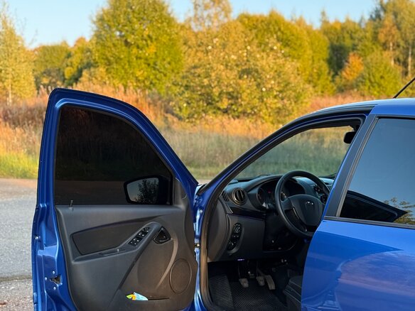 2021 Lada (ВАЗ) Granta I Рестайлинг, синий, 850000 рублей - вид 12