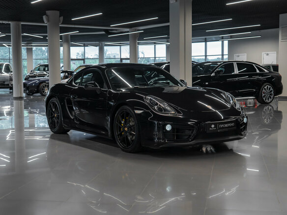 2015 Porsche Cayman II (981), чёрный - вид 1