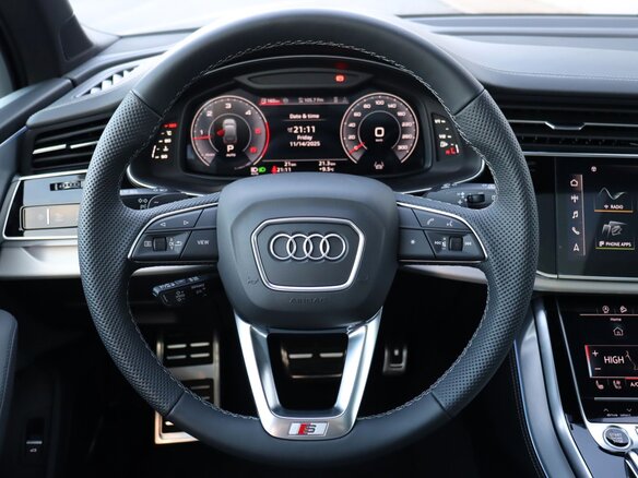2025 Audi Q7 50 TDI II (4M) Рестайлинг 2, чёрный - вид 13