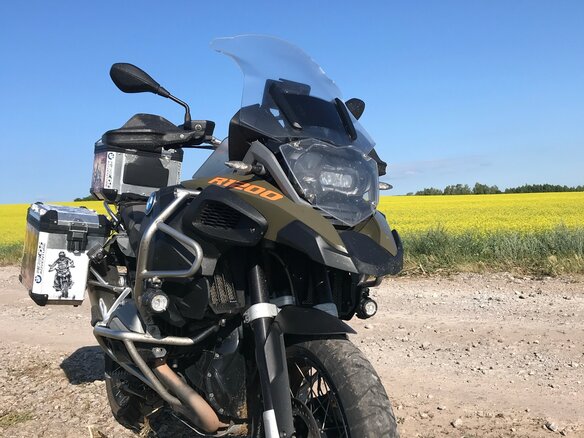 2014 BMW R 1200 GS Adventure, зелёный, 1000000 рублей - вид 2