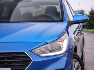 2020 Hyundai Solaris II Рестайлинг, синий, 1224777 рублей, вид 2