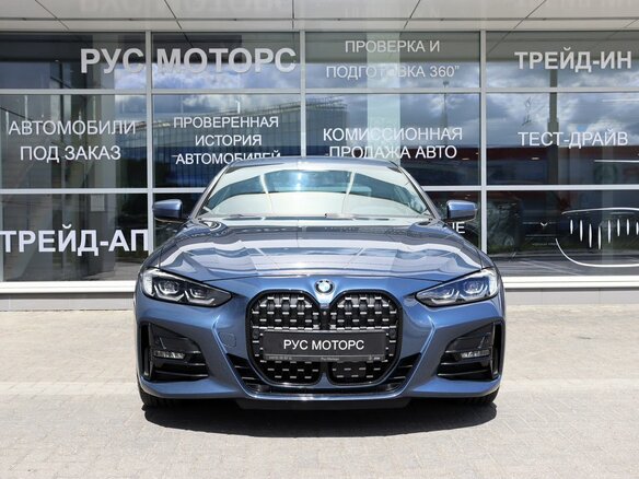 2021 BMW 4 серии 420d xDrive G22, G23, G26, синий - вид 1