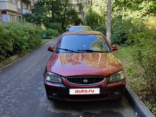 2003 Hyundai Accent ТагАЗ II, красный, 325000 рублей, вид 1