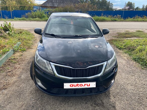 2012 Kia Rio 4-speed III, чёрный, 380000 рублей