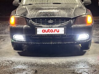 2005 Hyundai Accent ТагАЗ II, чёрный, 410000 рублей, вид 2