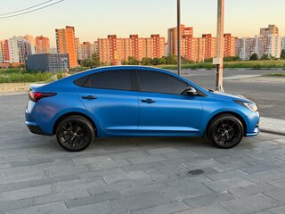2020 Hyundai Solaris II Рестайлинг, синий, 1750000 рублей, вид 5