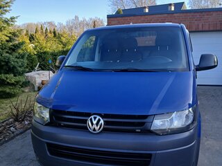 2010 Volkswagen Transporter T5 Рестайлинг, синий, 1450000 рублей, вид 2