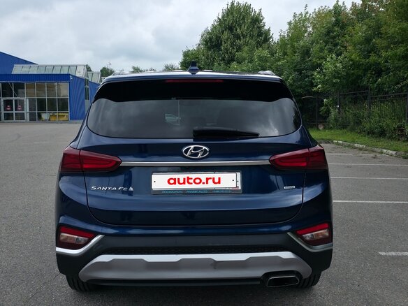 2019 Hyundai Santa Fe IV, синий, 2450000 рублей - вид 2