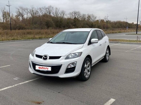 2010 Mazda CX-7 I Рестайлинг, белый, 950000 рублей