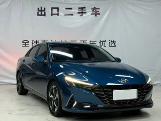 2021 Hyundai Elantra VII (CN7), синий, 1900000 рублей, вид 3