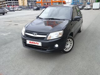 2012 Lada (ВАЗ) Granta I, чёрный, 370000 рублей, вид 1