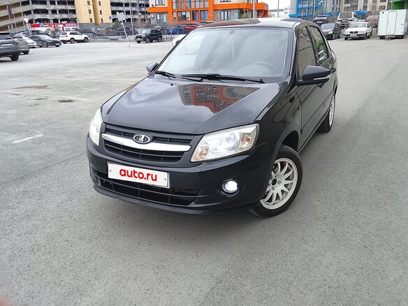 2012 Lada (ВАЗ) Granta I, чёрный, 370000 рублей