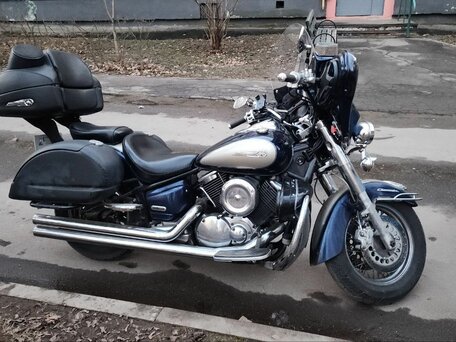 2007 Yamaha XVS1100, синий, 450000 рублей, вид 1
