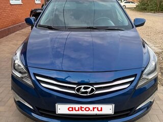 2014 Hyundai Solaris I Рестайлинг, синий, 560000 рублей, вид 2